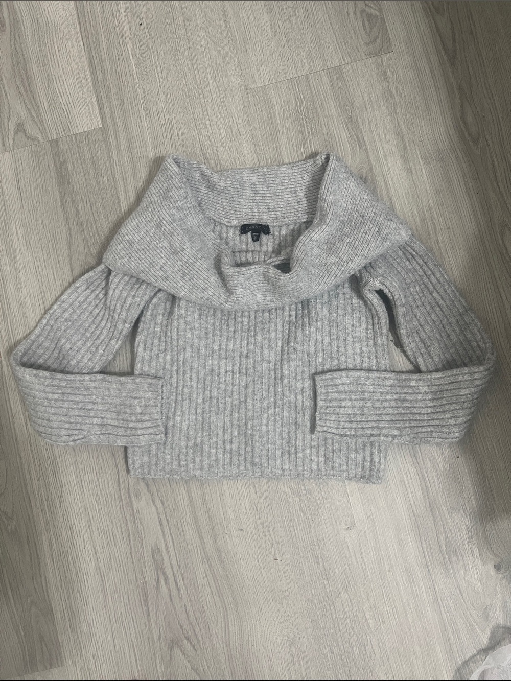 Cozy Off-Shoulder Ribbed Sweater - DYNAMITE